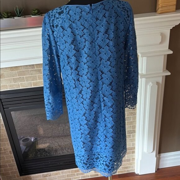 TIBI Elegant Blue Lace Dress size 8 - Picture 5 of 6